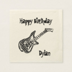 E-Gitarren-Geburtstag Serviette