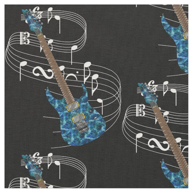 E-Gitarren-Gewebe - Dunkelheit Stoff (Nahaufnahme)