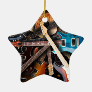 E-Gitarren-Konzept Keramik Ornament