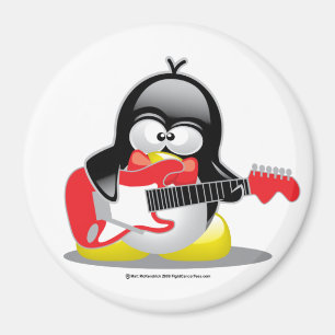 E-Gitarren-Pinguin Magnet