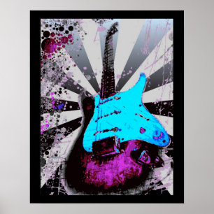 E-Gitarren-Plakat Poster