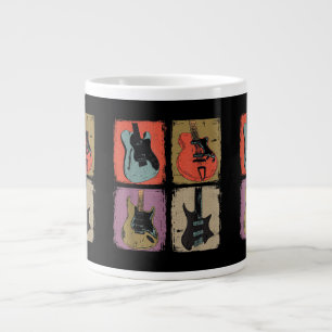 E-Gitarren-Sammlung Band Gitarrist Vintage Jumbo-Tasse