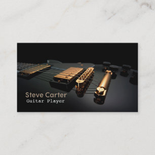 E-Gitarren-Spieler-Gitarrist-Künstler-Lehrer Visitenkarte