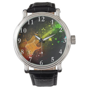E-Gitarren-Uhr Armbanduhr