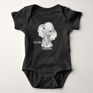 E Is For Elephant Baby Strampler