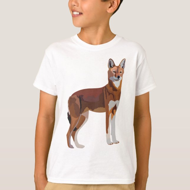 E ist für Äthiopischen Wolf T-Shirt (Vorderseite)