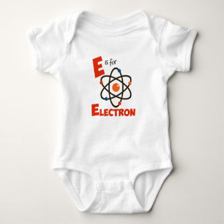 E ist für Elektron-Atomwissenschaft u. Baby Strampler