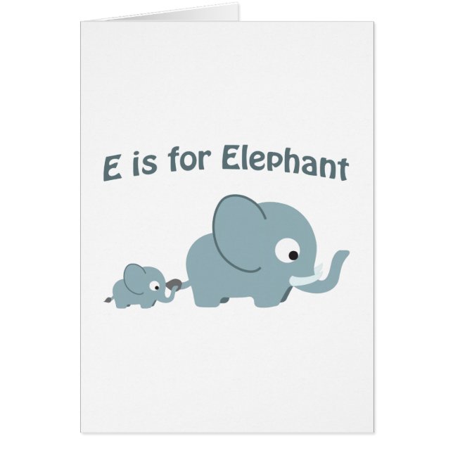 E ist für Elephant (Vorne)