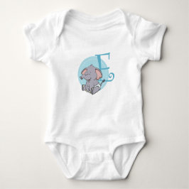 E ist für Elephant Baby Strampler