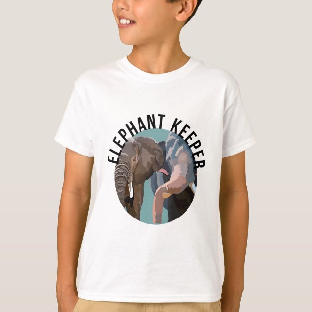 E ist für Elephant Keeper T-Shirt (Vorderseite)