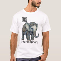 E ist für Elephant T - Shirt