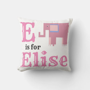E ist für Elise Baby Mädchen Kissen