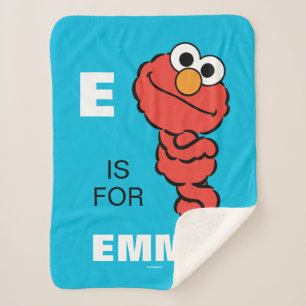 E ist für Elmo Name hinzufügen Sherpadecke