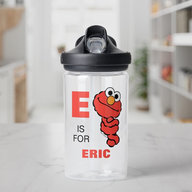 E ist für Elmo | Name hinzufügen Trinkflasche (Von Creator hochgeladen)