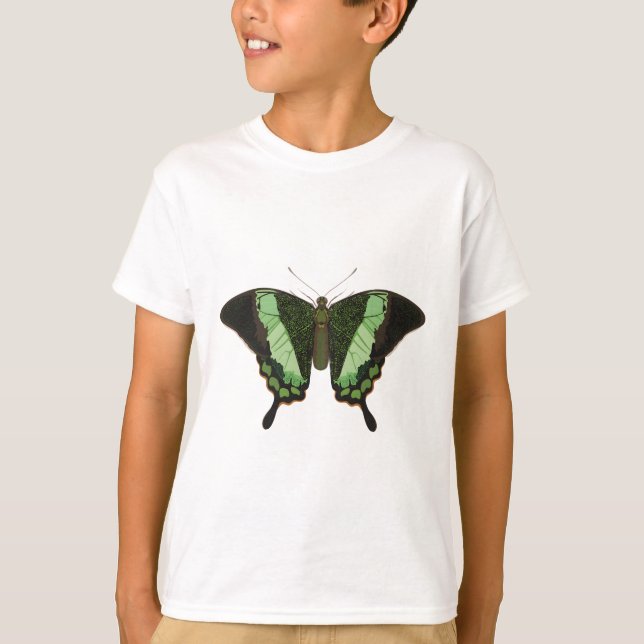 E ist für Emerald Frack Moth T-Shirt (Vorderseite)