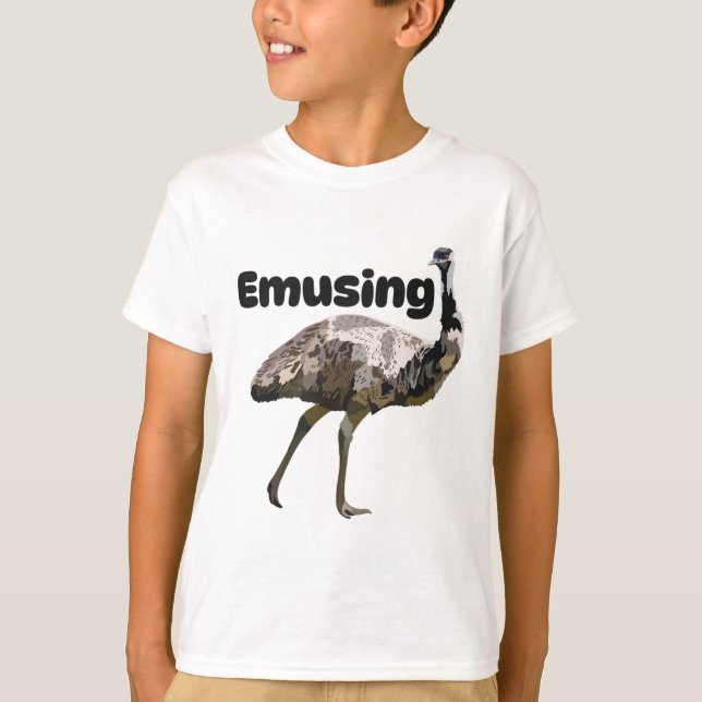 E ist für Emu T-Shirt (Vorderseite)