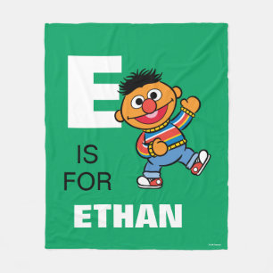 E ist für Ernie Name hinzufügen Fleecedecke