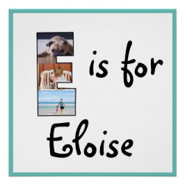 E ist für Name Poster