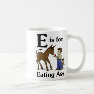 E ist zum lustigen Sarkasmus essen - Vintage Junge Kaffeetasse