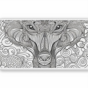 E.J. Gold-Affengesicht Entfernbarer Vinyl Aufkleber