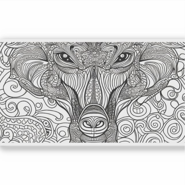 E.J. Gold-Affengesicht Entfernbarer Vinyl Aufkleber (Vorderseite)