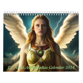 E.J. Gold Angel Zodiac Kalender 2024
