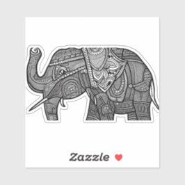 E.J. Gold Elephant Removable Vinyl Aufkleber