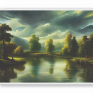 E.J. Gold Ethereal Morgendämmerung im Grünen Vinyl Aufkleber