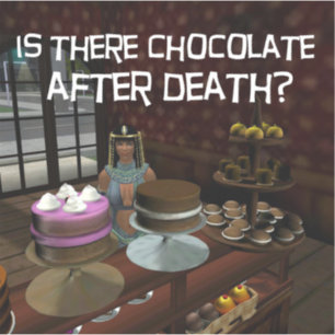 E.J. Gold gibt es Schokolade nach dem Tod? Vinyl Aufkleber