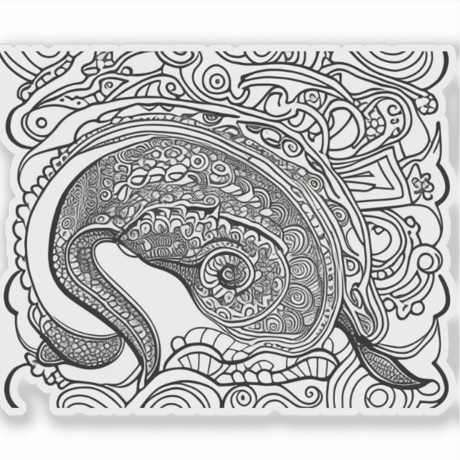 E.J. Gold Peacock Removable Vinyl Aufkleber (Vorderseite)