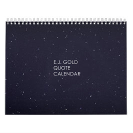 E.J. Gold Quote Calendar Kalender