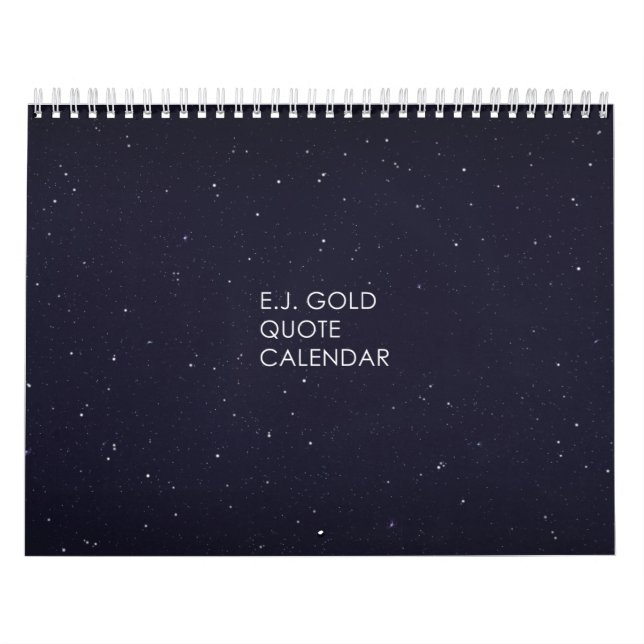E.J. Gold Quote Calendar Kalender (Titelbild)