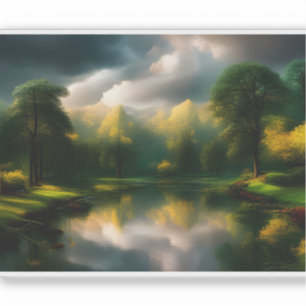 E.J. Gold Sunlit Trails and Rolling Hills Vinyl Aufkleber