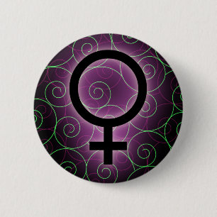 E-Karte für den Tag der internationalen Frauen Button
