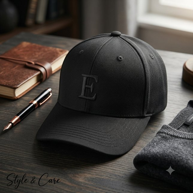 E-Letter-bestickt - Benutzerdefinierter Anfang Bestickte Baseballkappe (E-Letter Embroidered – Custom Initial Baseball Cap)