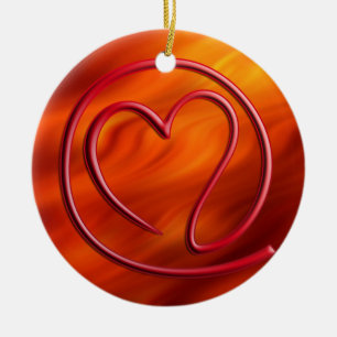 e m i l l 4 y u u Feuer rot Keramikornament