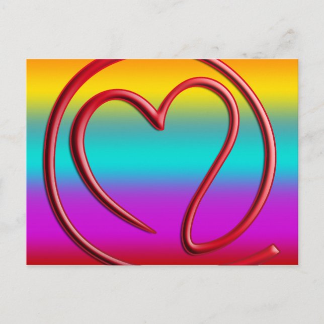 e m i l l 4 y u u | linear farbig postkarte (Vorderseite)