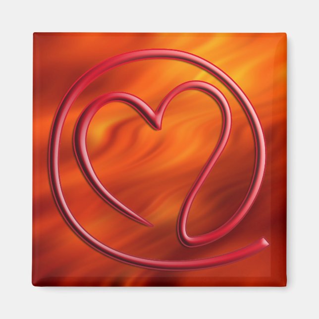 E-Mail 4 You | Feuerrot Magnet (Vorne)
