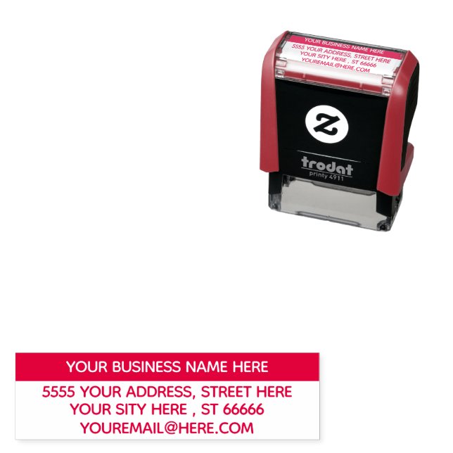 E-Mail-Adresse mit personalisiertem Namen Selbstfa Permastempel (Beispiel)