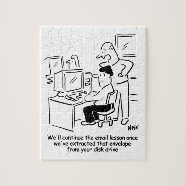 E-Mail-Computerunterricht Puzzle (Vertikal)