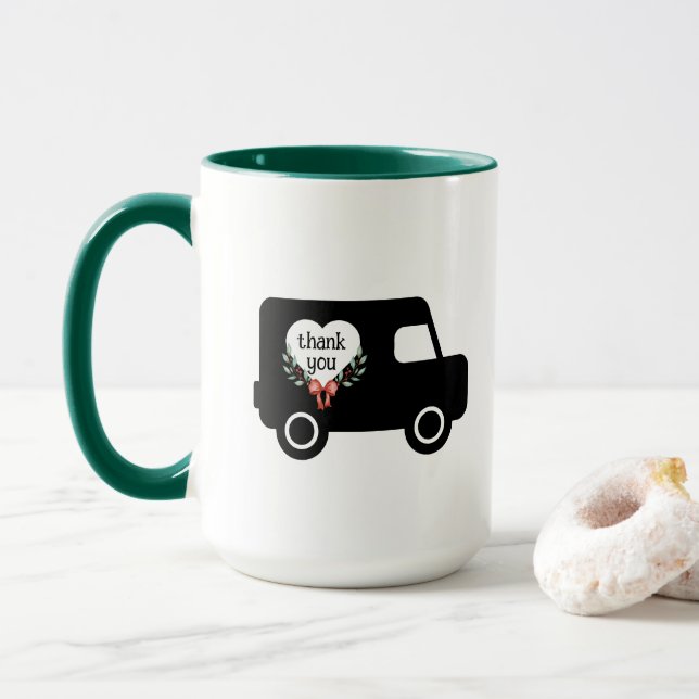 E-Mail-Lieferung Vielen Dank Tasse (Mit Donut)