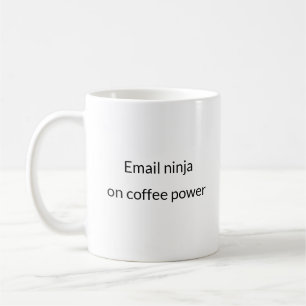 E-Mail Ninja auf Coffee Power - Office-Tasse Kaffeetasse