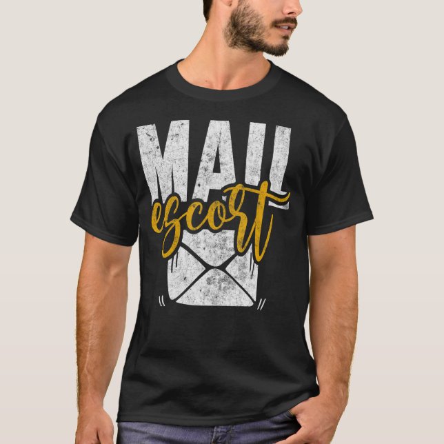 E-Mail Postal Worker US Post Mailman Mail Car T-Shirt (Vorderseite)