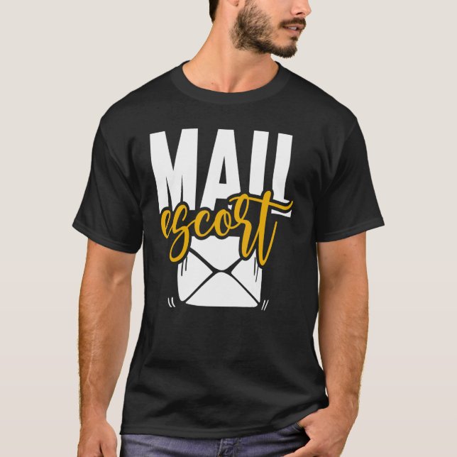 E-Mail Postal Worker US Post Mailman Mail Car T-Shirt (Vorderseite)