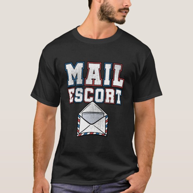 E-Mail Postleitzahler Carrier Funny Mailman T-Shirt (Vorderseite)