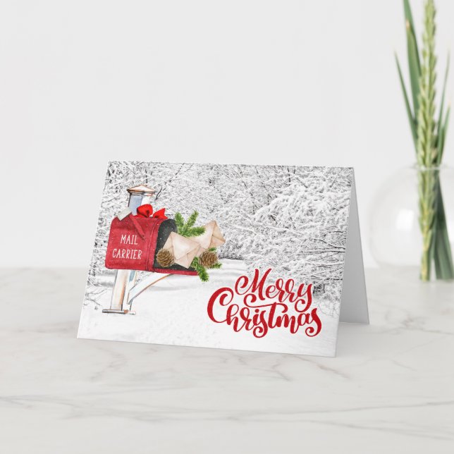 E-Mail-Träger / Postarbeiter - Weihnachten (Vorderseite)