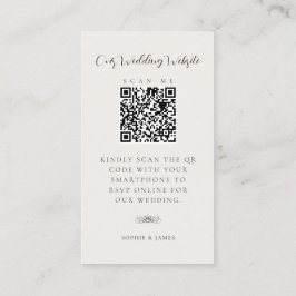 E-Mail-UAWG für die Hochzeitswebsite QR Code Visitenkarte