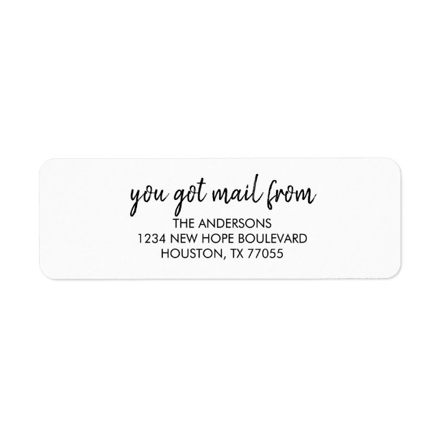 E-Mail von den Adressenmarken (Vorne)