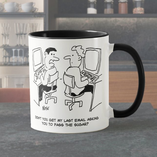 E-Mails des Computerbetreibers, die Zucker anforde Tasse (Von Creator hochgeladen)
