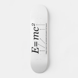 E=MC2 Einsteins Relativitätstheorie Skateboard